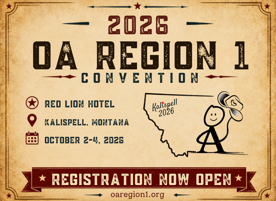 2026 OA Region 1 Convention — Red Lion Hotel, Kalispell, Montana, October 2–4, 2026